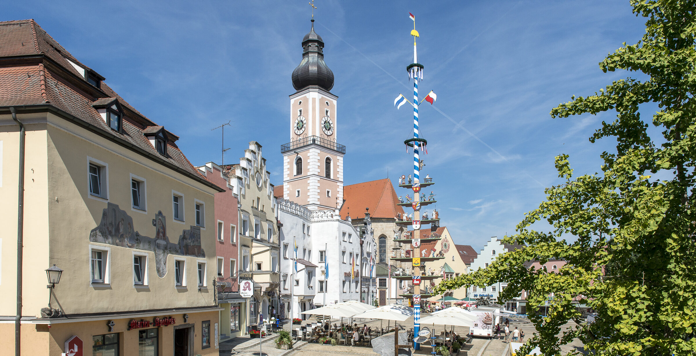 Der Marktplatz in Cham